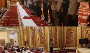 Kapolres Rohul Giat Suling ke Masjid Islamic Center Pasir Pengaraian