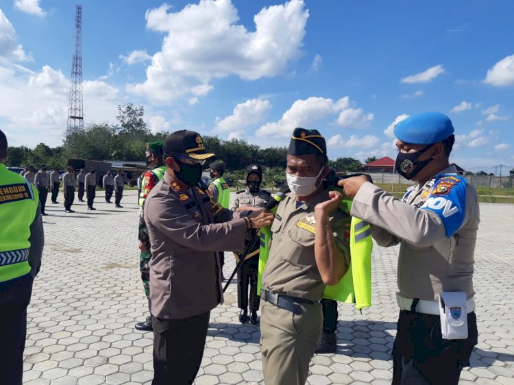 Dilepas Kapolres Rohul, Satgas Pemburu Teking Siap Tindak Pelanggar Protkes