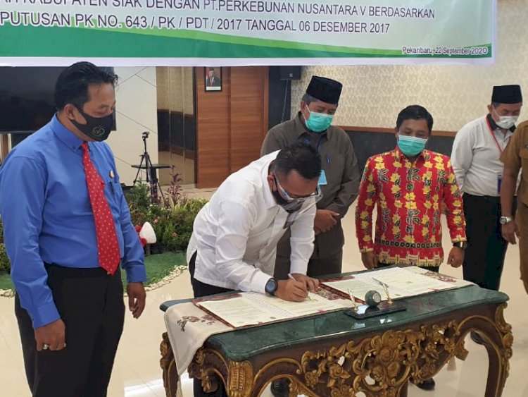 Pemkab Siak-PTPN V Sepakat Pembayaran Prefinancing Rp33,2 Miliar