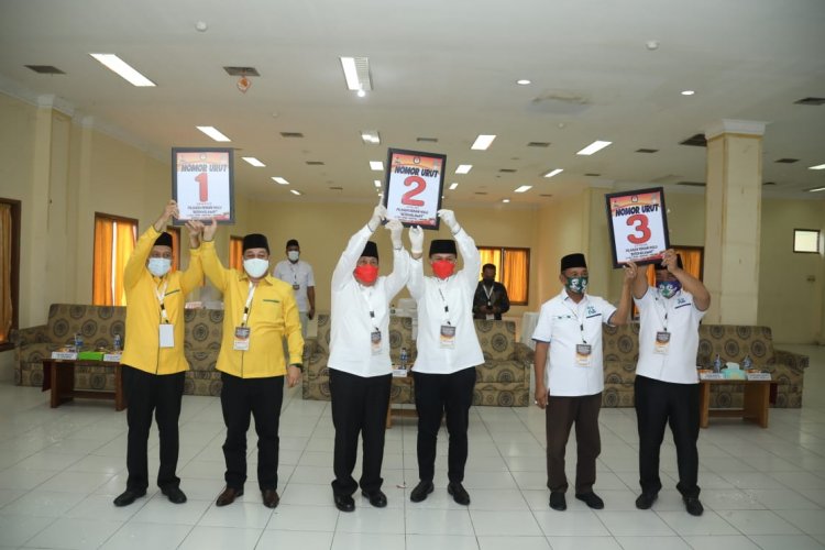 Pencabutan Nomor Urut Paslon Pilkada Rohul, Akui Angka Keberuntungan Hingga Angka yang Diharapkan