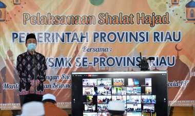 200 Ribu Siswa SMA/SMK se-Riau Salat Hajat Serentak Secara Virtual