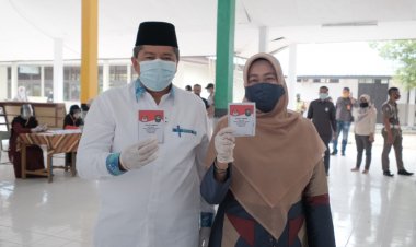 Pilkada Siak, Alfedri Nyoblos di TPS 02, Husni di TPS 09
