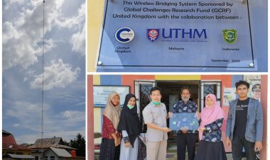 UIR Bersama UTHM Malaysia dan University Inggris Bantu Internet untuk Desa Mandiangin
