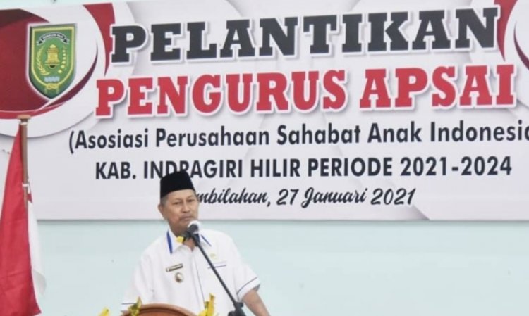 Wakil Bupati Inhil Hadiri Pelantikan APSAI 2021-2024