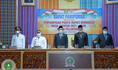 DPRD Bengkalis Rapat Paripurna Penyampaian Pidato Bupati