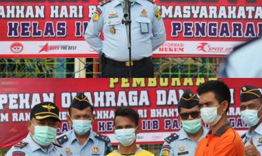 Hari Bhakti Pemasyarakatan ke-57, Lapas Kelas II B Pasir Pengaraian Gelar Porsenap 