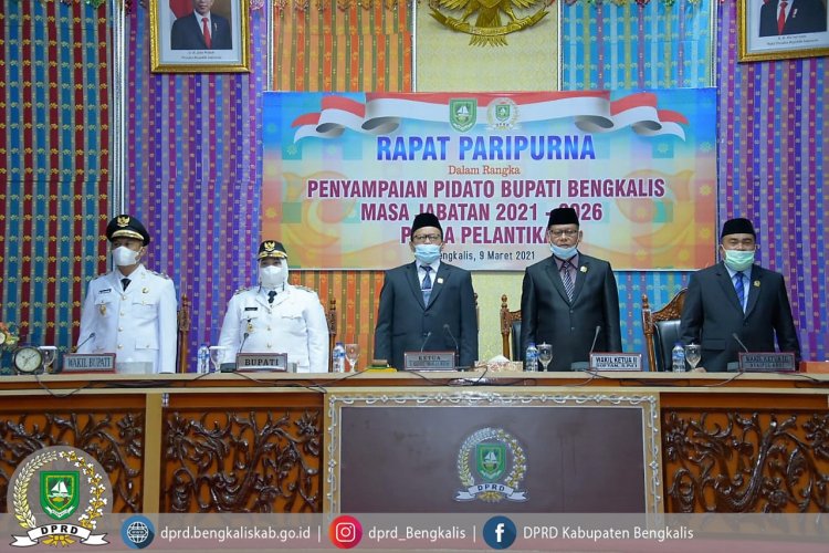 DPRD Bengkalis Rapat Paripurna Penyampaian Pidato Bupati