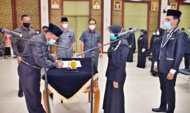 Bupati Kampar Lantik 43 Kepala Puskesmas dan Jabatan Fungsional