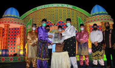 Bupati Alfedri Tutup STQ XX Tingkat Kecamatan Tualang Siak