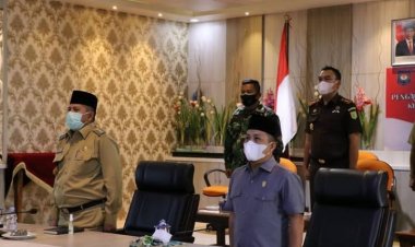 Bupati Alfedri Ikuti Rakor Pengarahan Presiden Secara Virtual