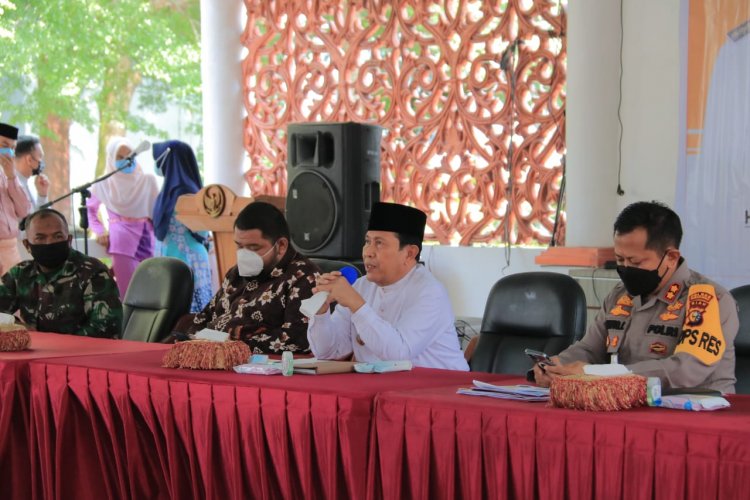 Tekan Penyebaran Covid-19, Bupati Rohul dan Forkopimda Rakor PPKM Mikro