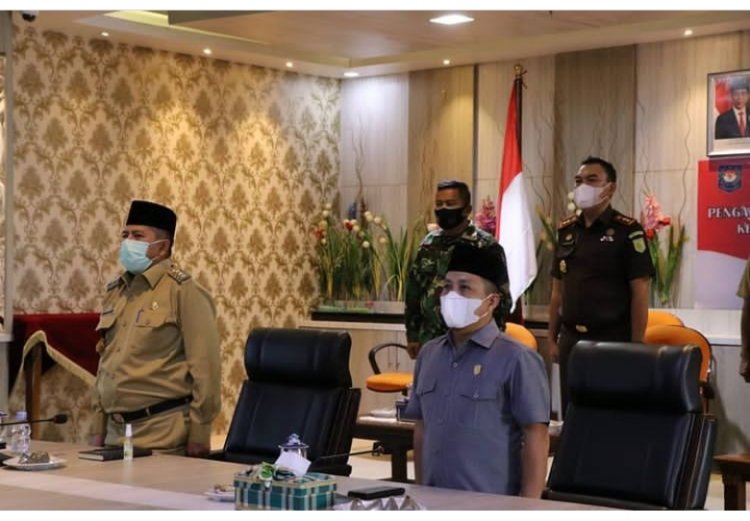 Bupati Alfedri Ikuti Rakor Pengarahan Presiden Secara Virtual