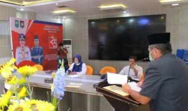 Bupati Siak Alfedri Ikuti Rapat Paripurna Ranperda Pertanggungjawaban APBD 2020