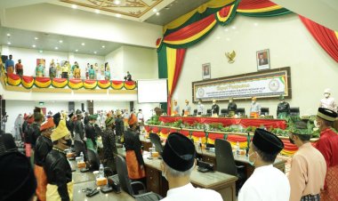 DPRD Inhil Rapat Paripurna Istimewa Milad Inhil ke-56