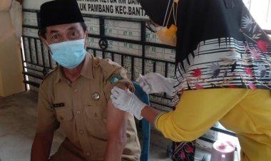 Desa Teluk Pambang Gelar Vaksinasi Massal Sasar Lansia