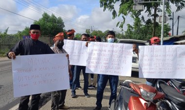 Penggawa Adat Melayu Berunjuk Rasa Dukung LAMR Kelola Blok Rokan  dan Pancung Alas
