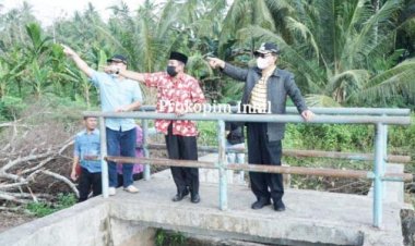 Bupati Inhil Tinjau Pengolahan Air Bersih di Pulau Burung
