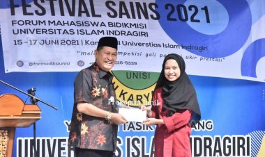 Wabup Inhil Buka Festival Sains 2021 di Unisi