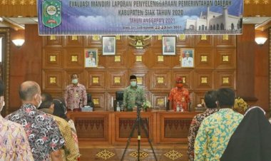 Wabup Siak Buka Evaluasi Mandiri LPPD 2020