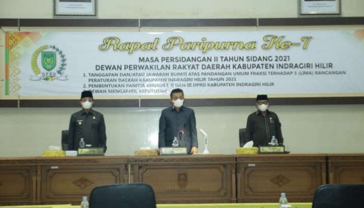 Bupati Inhil Hadiri Paripurna VII Masa Persidangan II