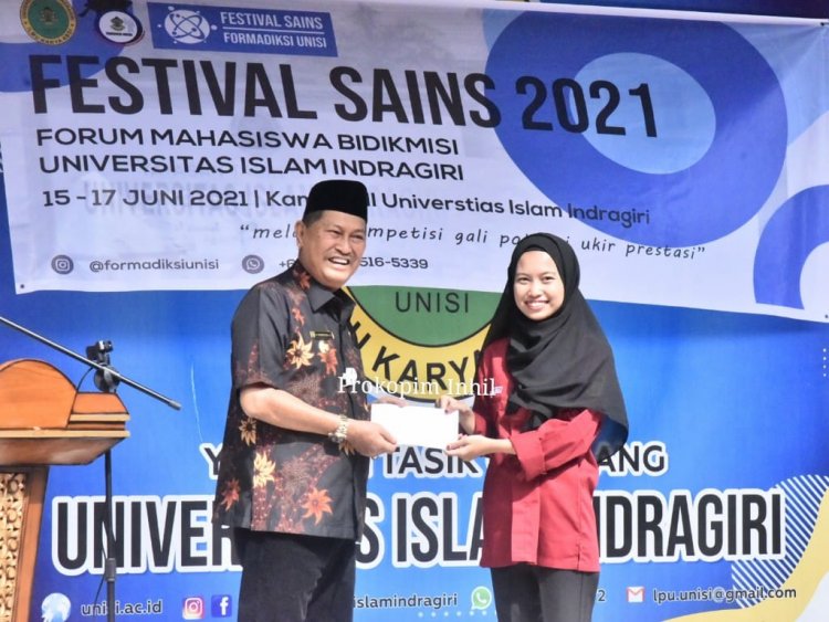 Wabup Inhil Buka Festival Sains 2021 di Unisi