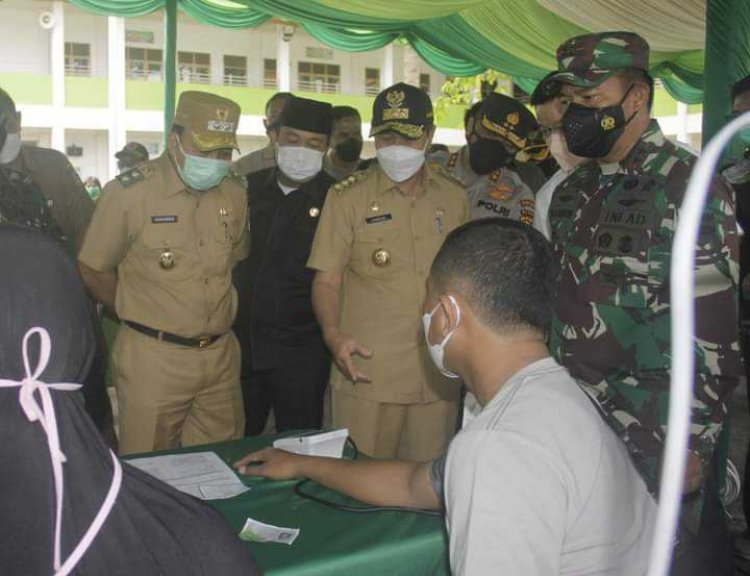 Pangdam I/BB Apresiasi Serbuan Vaksinasi Massal Siak, Wujud Bela Negara