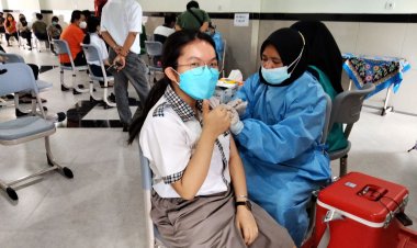 Tak Gentar Divaksin, Aika: Rindu Sekolah dan Teman-teman