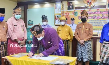 OPD Inhil Teken Perjanjian Kerjasama Wujudkan Ketertiban Adminduk