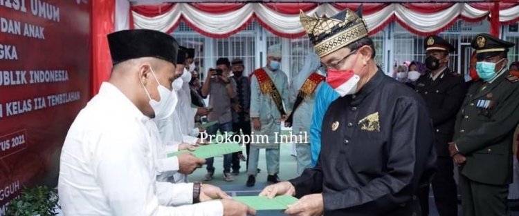 Bupati Inhil Hadiri Pemberian Remisi Bagi Warga Binaan