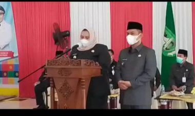 Perdana Lantik 285 Pejabat Bengkalis, Kasmarni: Pejabat Harus Tingkatkan Kompetensi