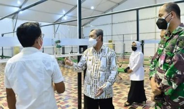 Gubri Tinjau  Rumah Oksigen Lanud, Bantu Pasien Covid-19