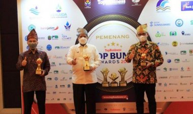 PT BSP Raih Tiga Penghargaan Top BUMD Award Tahun 2021, Bupati Alfedri: Kita Sangat Bersyukur