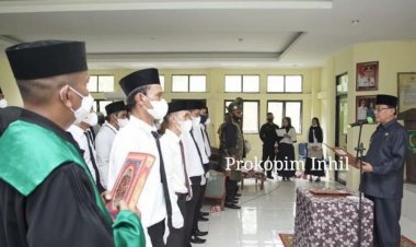 Bupati Inhil Resmikan Anggota BPD Se-Kecamatan Concong