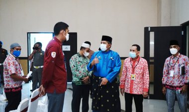Bupati Siak Tinjau Pelaksanaan SKD CPNS Tahun 2021