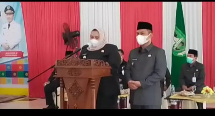 Perdana Lantik 285 Pejabat Bengkalis, Kasmarni: Pejabat Harus Tingkatkan Kompetensi