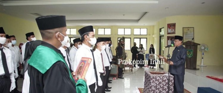 Bupati Inhil Resmikan Anggota BPD Se-Kecamatan Concong