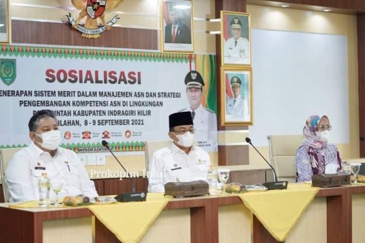 Bupati Inhil Buka Sosialisasi Penerapan Sistem Merit