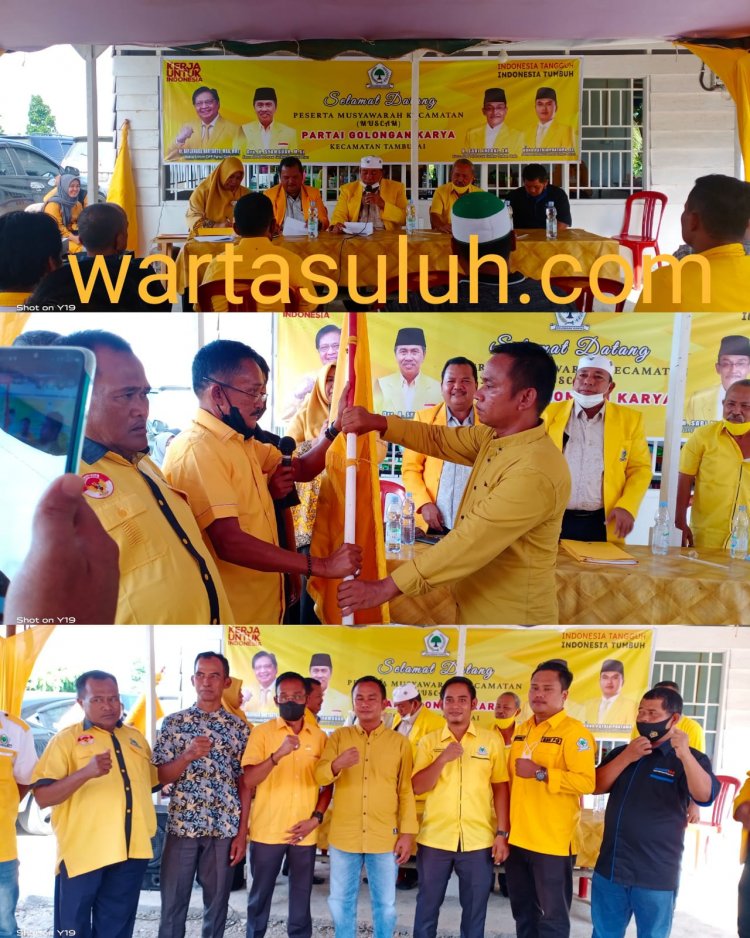 Terpilih Secara Aklamasi Nakhodai PK Golkar Tambusai, Khairuddin Ditarget Empat Kursi