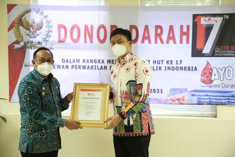 Sambut HUT ke-17, Sekretariat Jenderal DPD RI Gelar Donor Darah