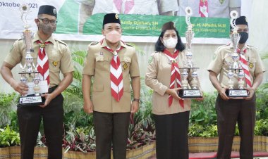 Tiga Kwarcab di Siak Raih Penghargaan Gugus Depan Terbaik Ramah Lingkungan Regional Sumatera