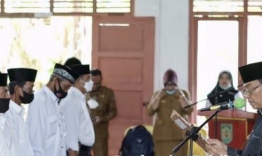 Resmikan Anggota BPD Delapan Desa Sekaligus, Bupati Inhil : Kenali Dan Jalankan Fungsi Serta Tugas Pokok BPD