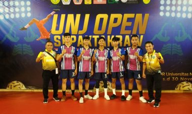 Tim Sepaktakraw Unilak Lolos Delapan Besar UNJ Tournament Jakarta