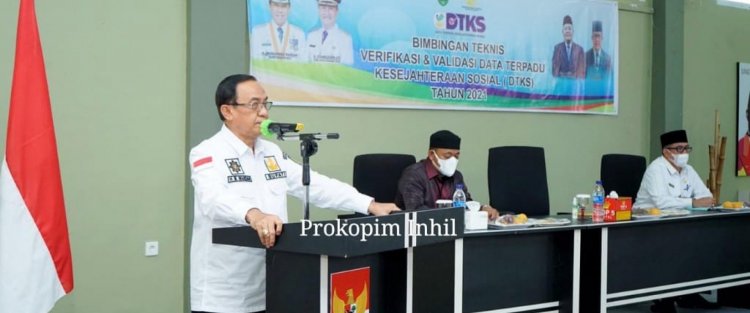 Buka Bimtek Verifikasi dan Validasi DTKS, Bupati Inhil Minta Jangan Ada Lagi Ketimpangan Data