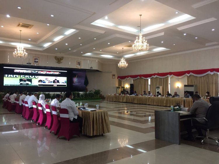 Gubri Pimpin Rakor Bersama Forkopimda Terkait Penanganan Covid-19 dan Persiapan Nataru