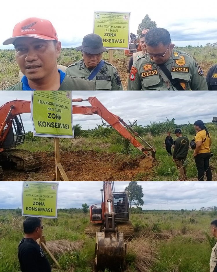 Gapoktan HKm Tambusai Utara Bangun Akses Jalan Lahan Konservasi di Rawa Seribu