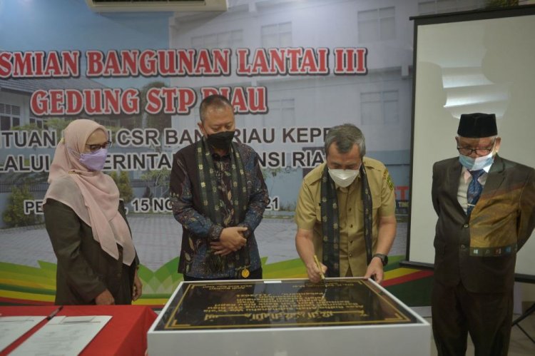 Gubernur Riau Resmikan Pemakaian Lantai III Gedung STP Riau