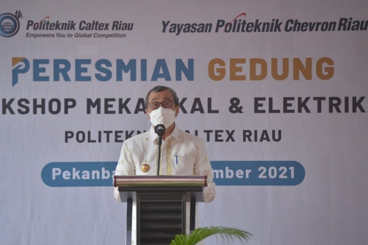 Gubri Resmikan Penggunaan Gedung Workshop Mekanikal dan Elektrikal PCR