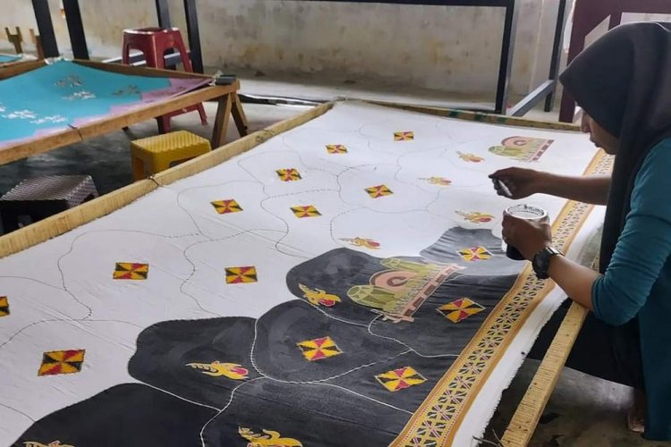 Kuansing Pamerkan 24 Produk Batik Nagori di Indonesia Crative Cities Festival 2021