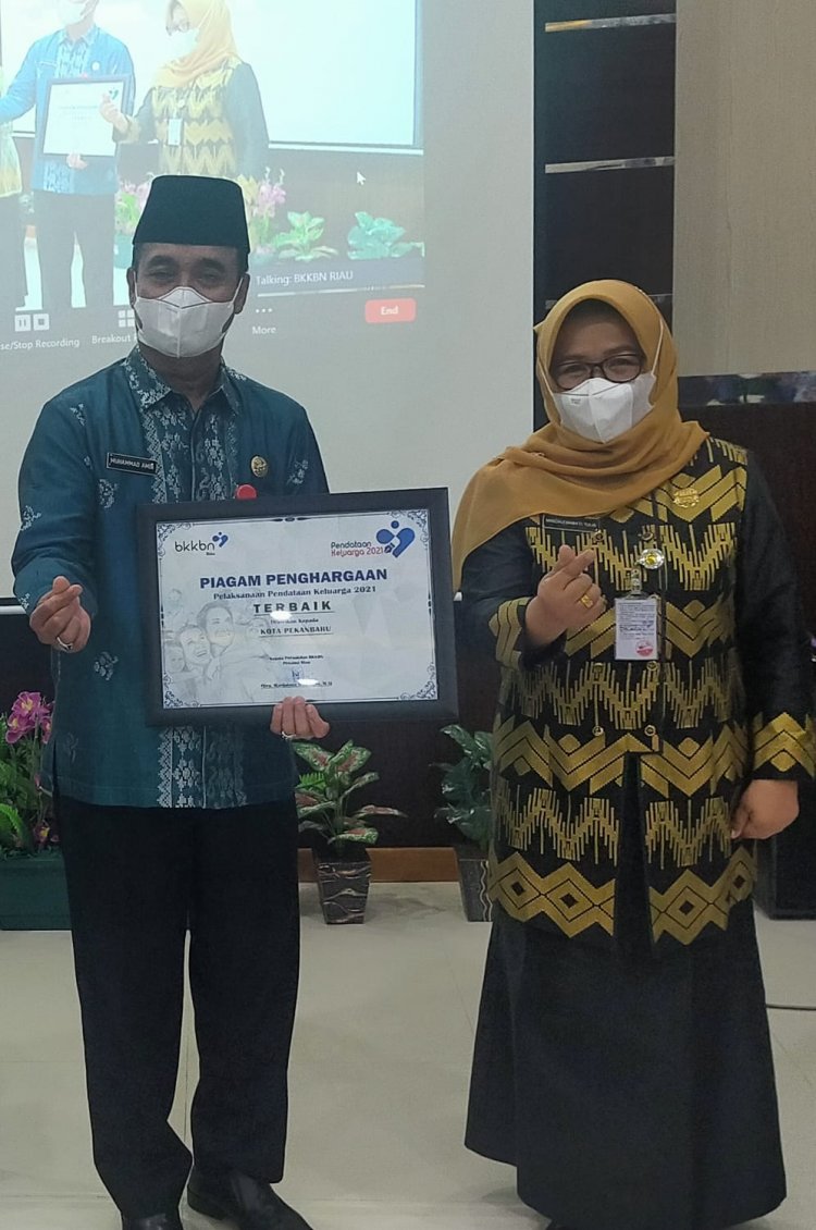 Pendataan Keluarga Pekanbaru 2021 Terbaik di Riau