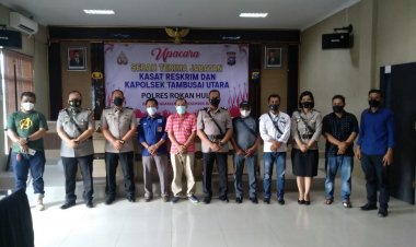 Dilantik Kapolres Rohul, Iptu Fauza Hanes Tiara Wanita Pertama Jabat Kapolsek Tambusai Utara